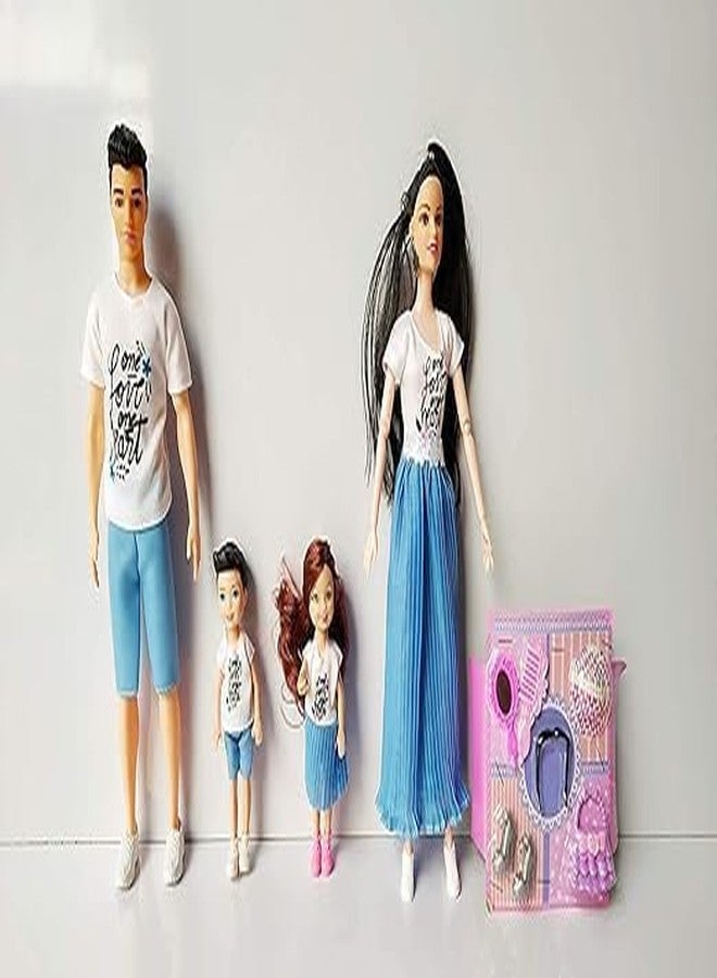 HAV CREATION Family Travel Doll Set with Accessories | 4 Dolls Pretend Play Figures | Role Play Toy for Kids Ages 3+ - Image 4
